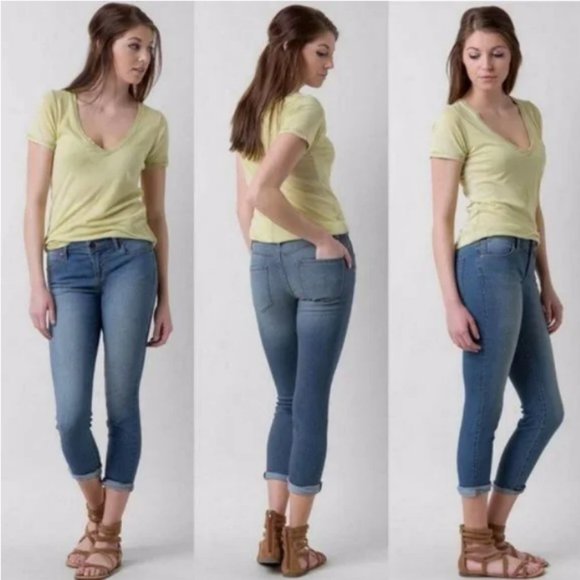 Free People Roller Crop Medium Wash Jeans - Picture 7 of 8